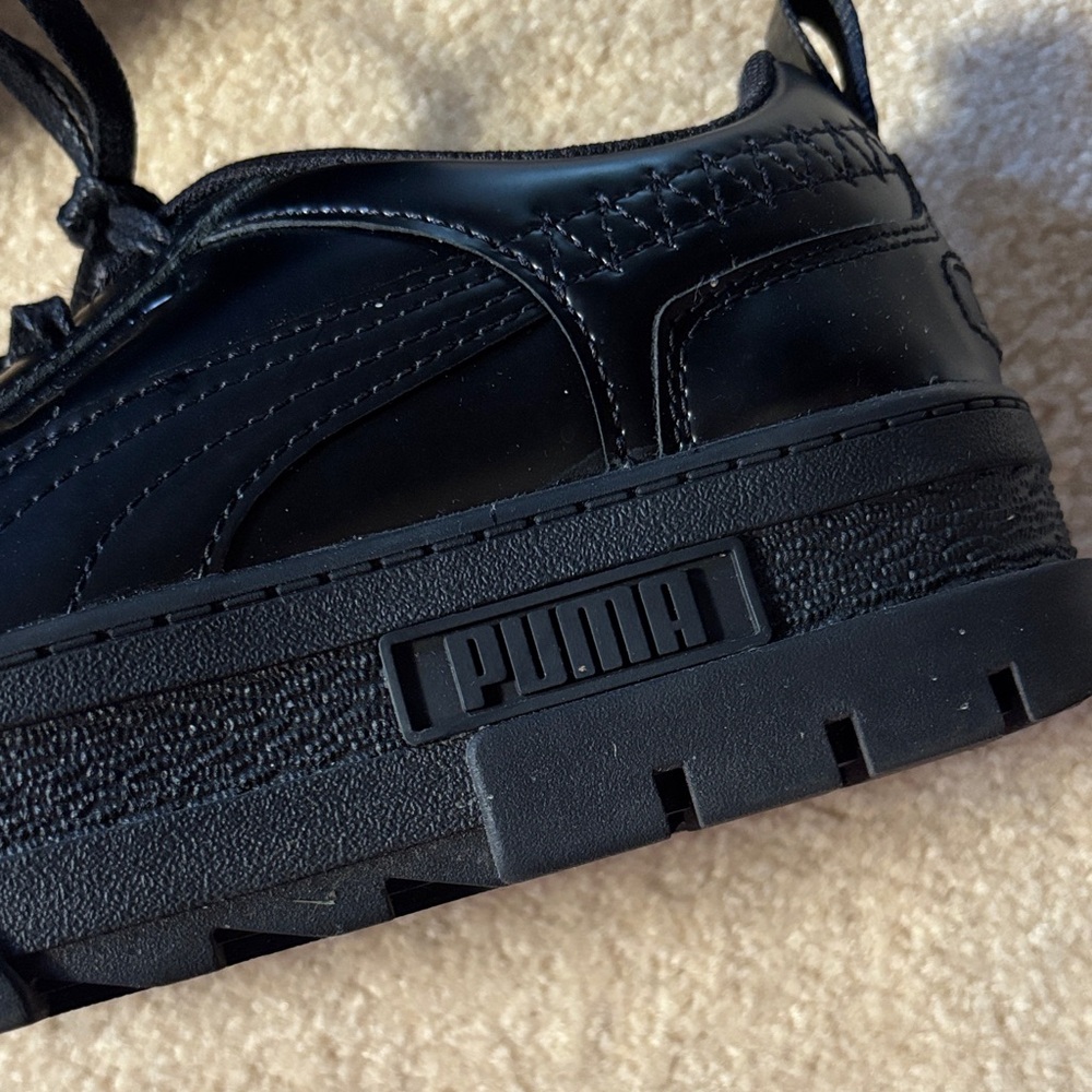 Puma x Dua Lipa Mayze Black Chunky Sole Sneakers (FITS NARROW) - Picture 2 of 13